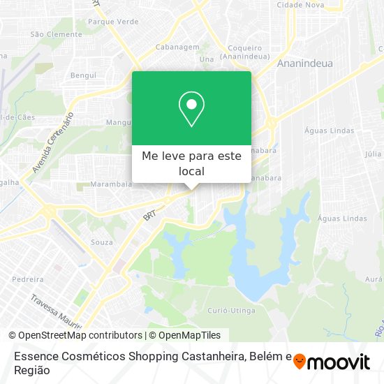 Essence Cosméticos Shopping Castanheira mapa
