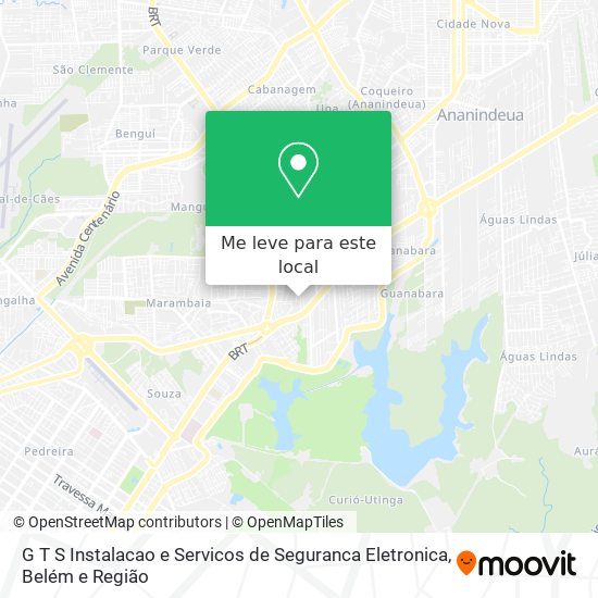 G T S Instalacao e Servicos de Seguranca Eletronica mapa