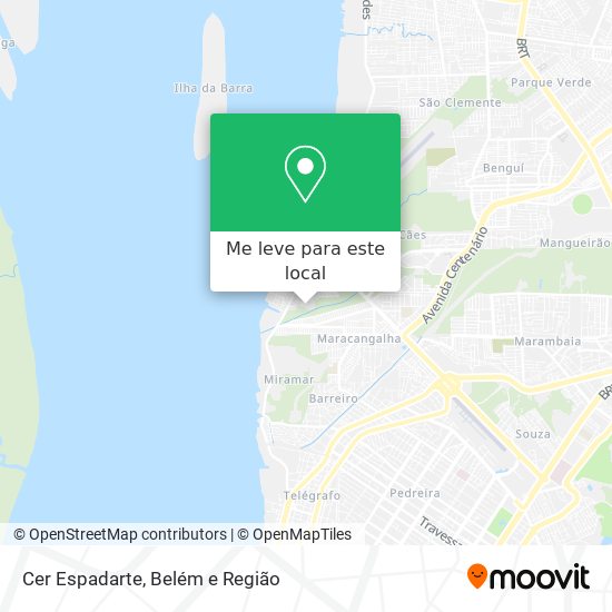 Cer Espadarte mapa