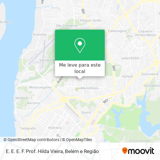 E. E. E. F. Prof. Hilda Vieira mapa