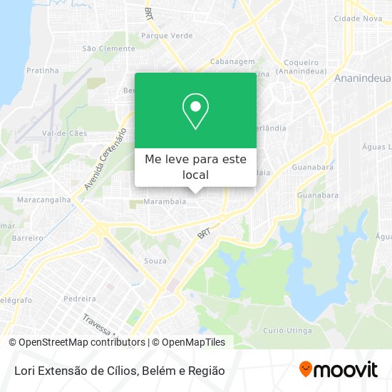 Lori Extensão de Cílios mapa