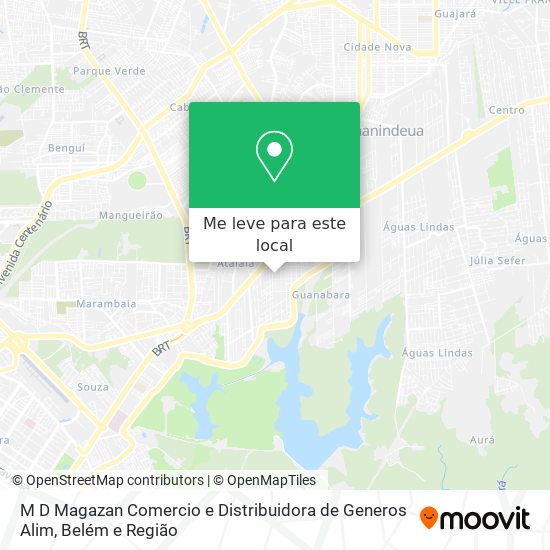 M D Magazan Comercio e Distribuidora de Generos Alim mapa