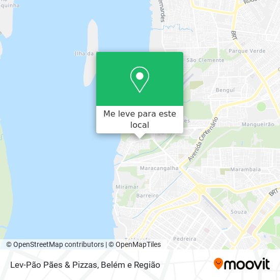 Lev-Pão Pães & Pizzas mapa