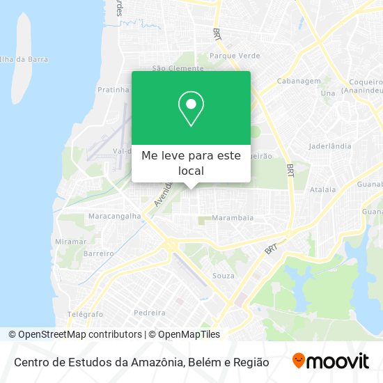Centro de Estudos da Amazônia mapa