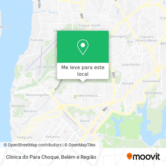 Clinica do Para Choque mapa