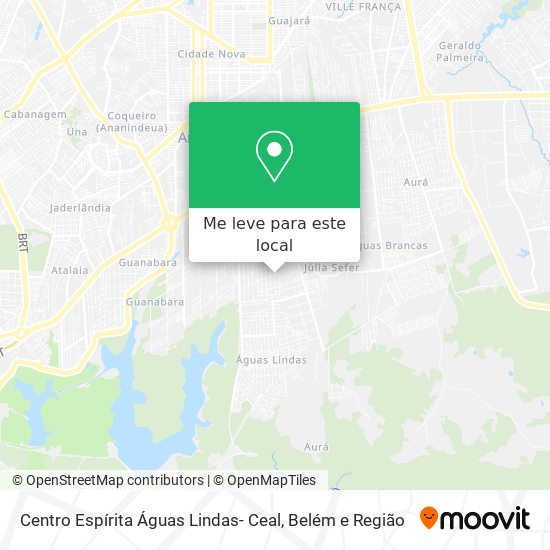 Centro Espírita Águas Lindas- Ceal mapa