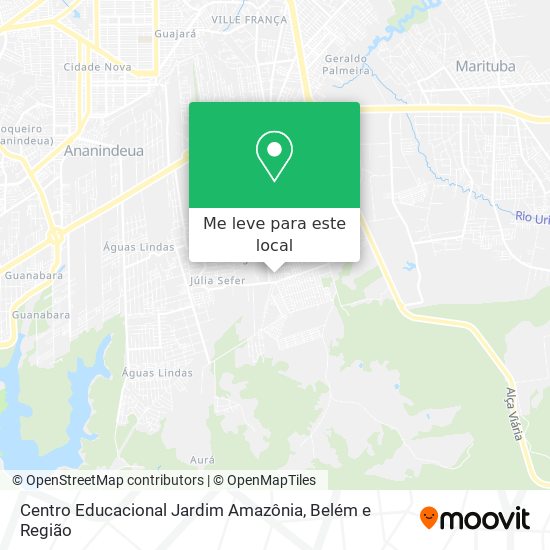 Centro Educacional Jardim Amazônia mapa