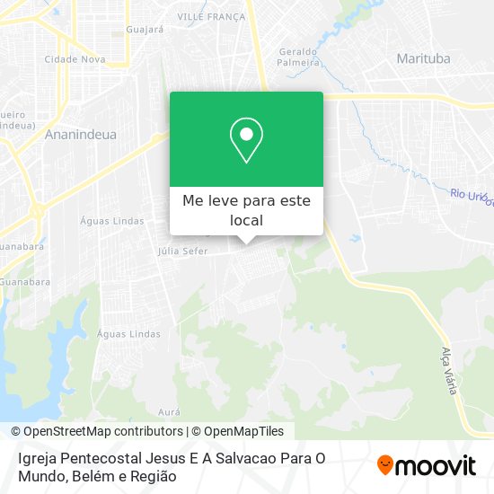 Igreja Pentecostal Jesus E A Salvacao Para O Mundo mapa