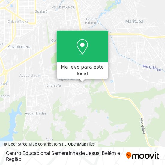 Centro Educacional Sementinha de Jesus mapa