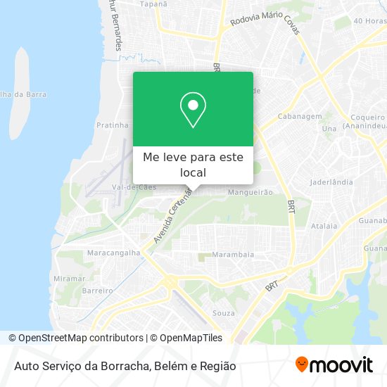 Auto Serviço da Borracha mapa