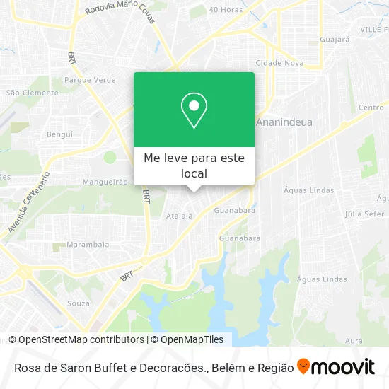 Rosa de Saron Buffet e Decoracões. mapa