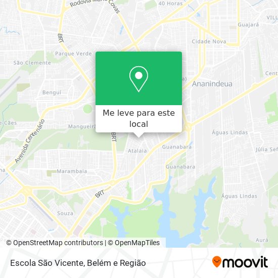 Escola São Vicente mapa