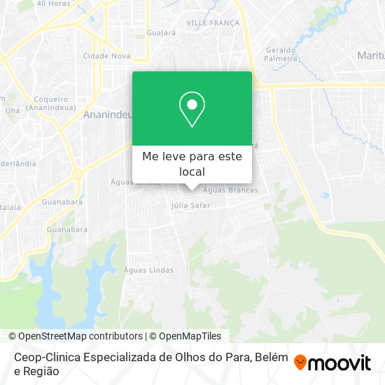 Ceop-Clinica Especializada de Olhos do Para mapa