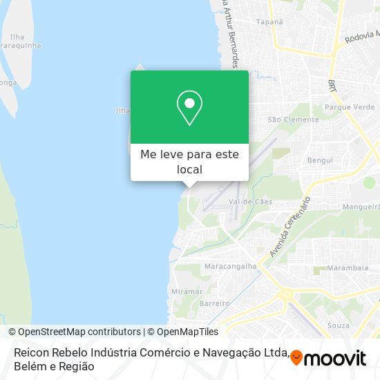 Reicon Rebelo Indústria Comércio e Navegação Ltda mapa