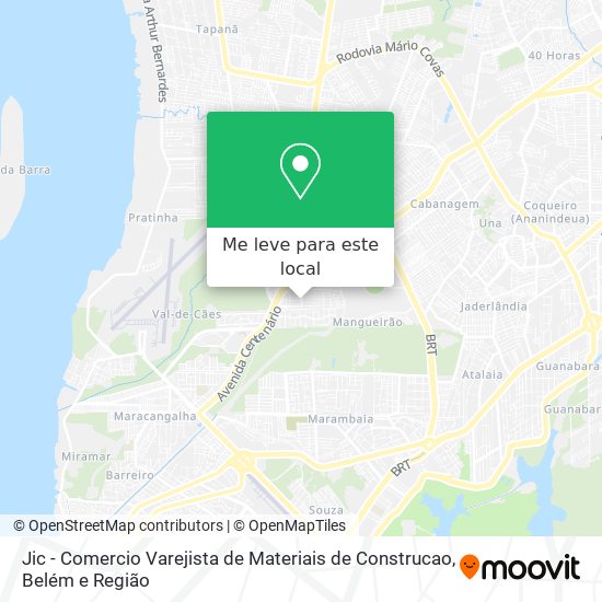 Jic - Comercio Varejista de Materiais de Construcao mapa