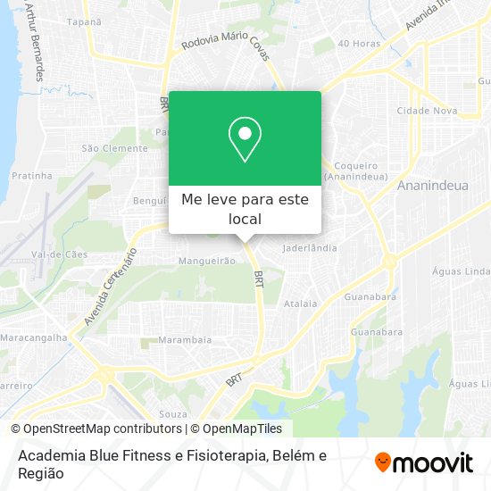 Academia Blue Fitness e Fisioterapia mapa