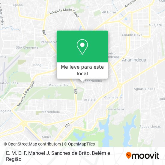 E. M. E. F. Manoel J. Sanches de Brito mapa
