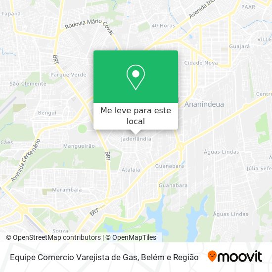 Equipe Comercio Varejista de Gas mapa