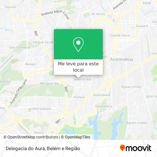 Delegacia do Aurá mapa