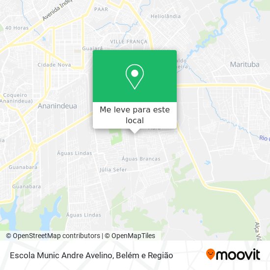 Escola Munic Andre Avelino mapa
