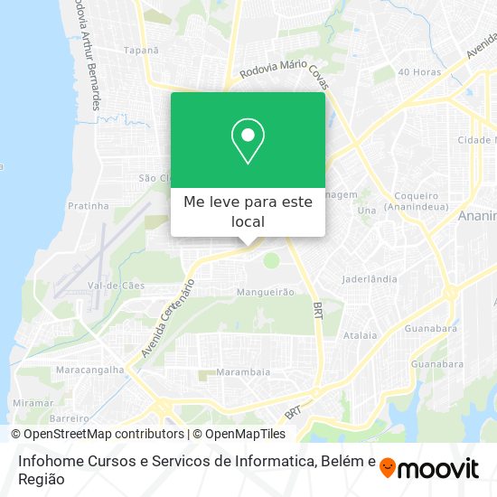 Infohome Cursos e Servicos de Informatica mapa