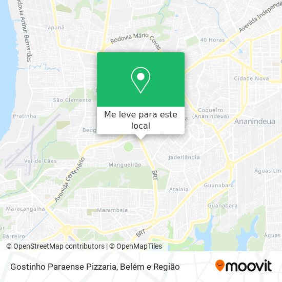 Gostinho Paraense Pizzaria mapa