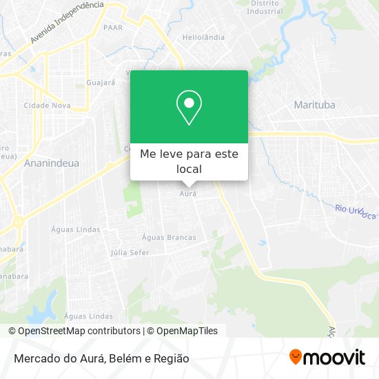 Mercado do Aurá mapa