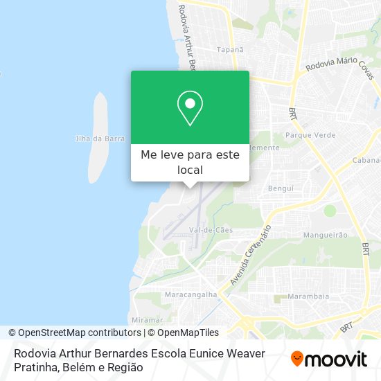 Rodovia Arthur Bernardes Escola Eunice Weaver Pratinha mapa