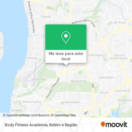 Body Fitness Academia mapa