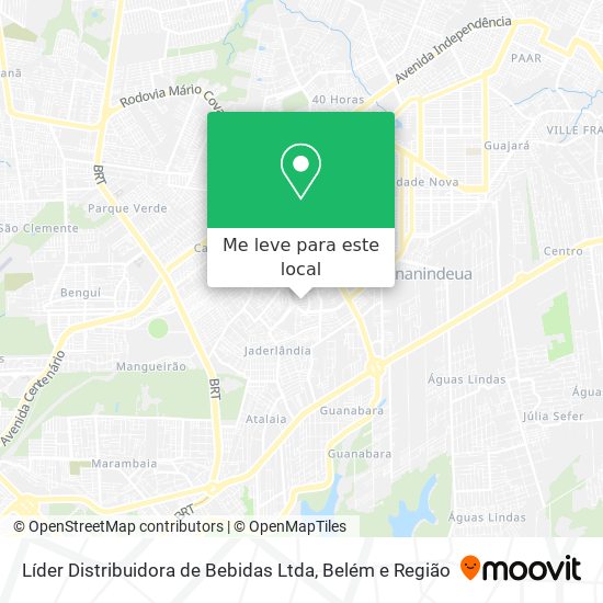 Líder Distribuidora de Bebidas Ltda mapa