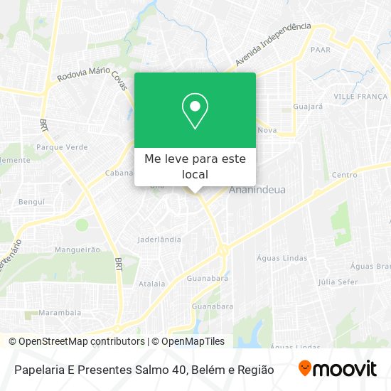 Papelaria E Presentes Salmo 40 mapa