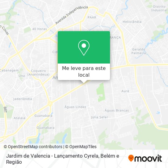 Jardim de Valencia - Lançamento Cyrela mapa