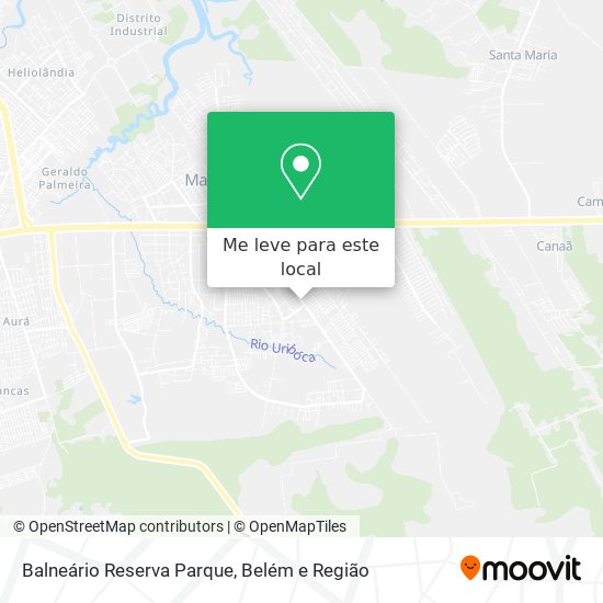 Balneário Reserva Parque mapa