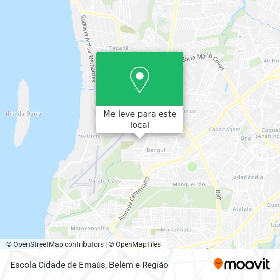 Escola Cidade de Emaús mapa