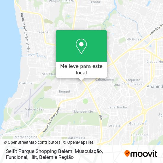 Selfit Parque Shopping Belém: Musculação, Funcional, Hiit mapa