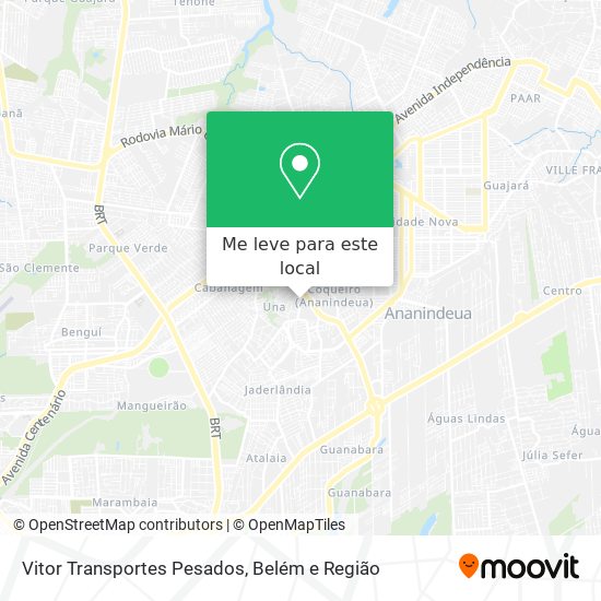 Vitor Transportes Pesados mapa