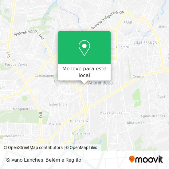 Silvano Lanches mapa