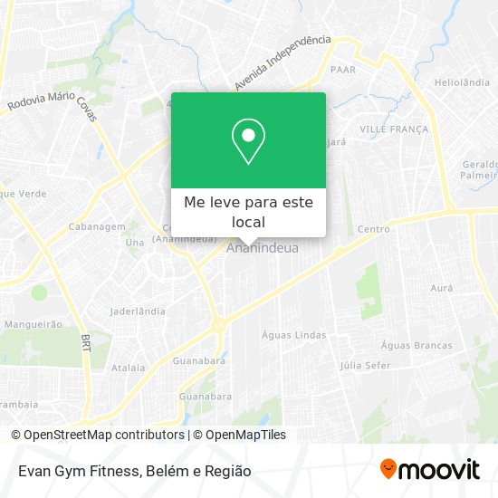 Evan Gym Fitness mapa