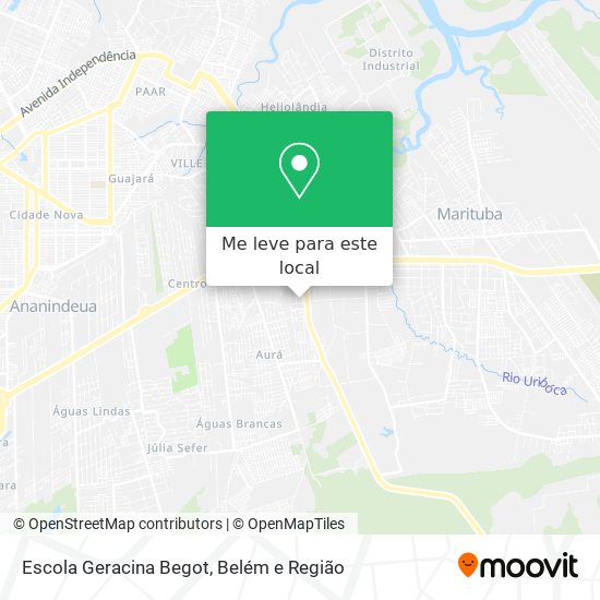 Escola Geracina Begot mapa