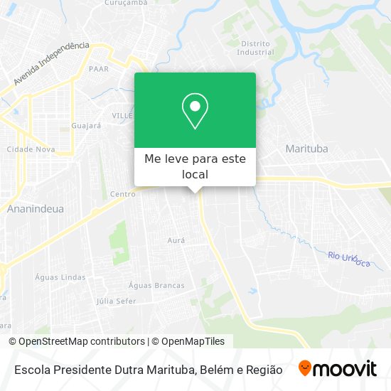 Escola Presidente Dutra Marituba mapa
