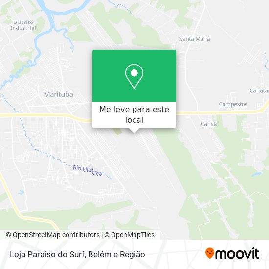 Loja Paraíso do Surf mapa