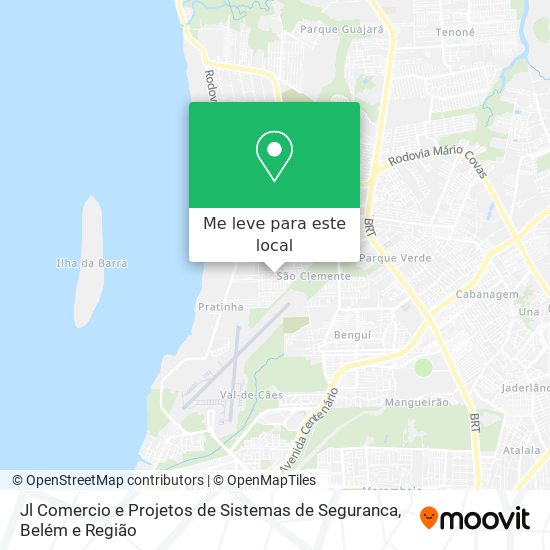 Jl Comercio e Projetos de Sistemas de Seguranca mapa