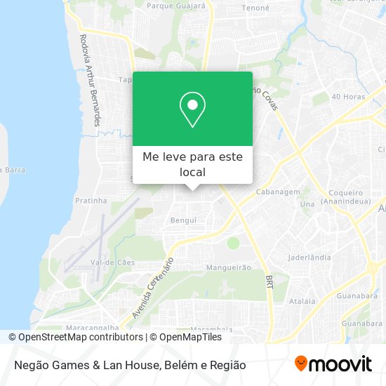 Negão Games & Lan House mapa
