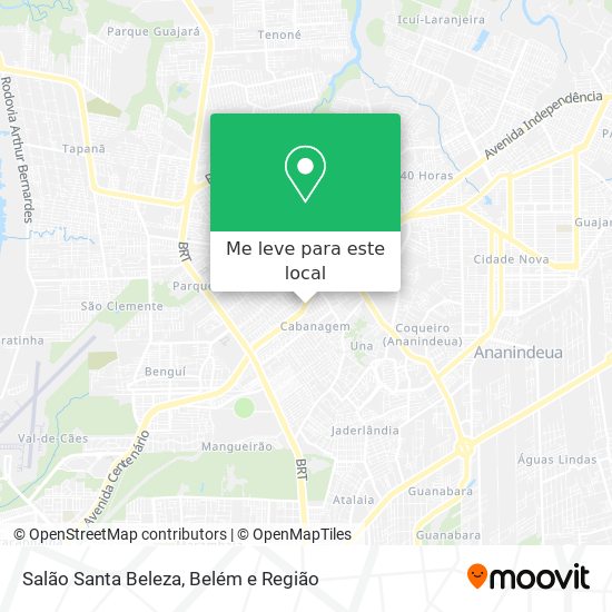 Salão Santa Beleza mapa