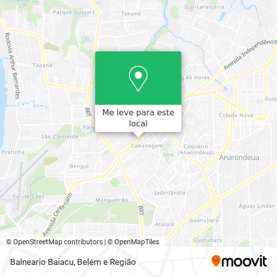 Balneario Baiacu mapa