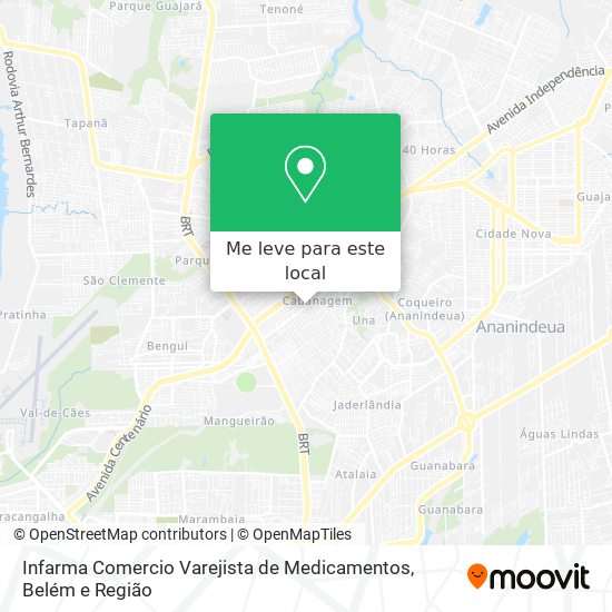 Infarma Comercio Varejista de Medicamentos mapa