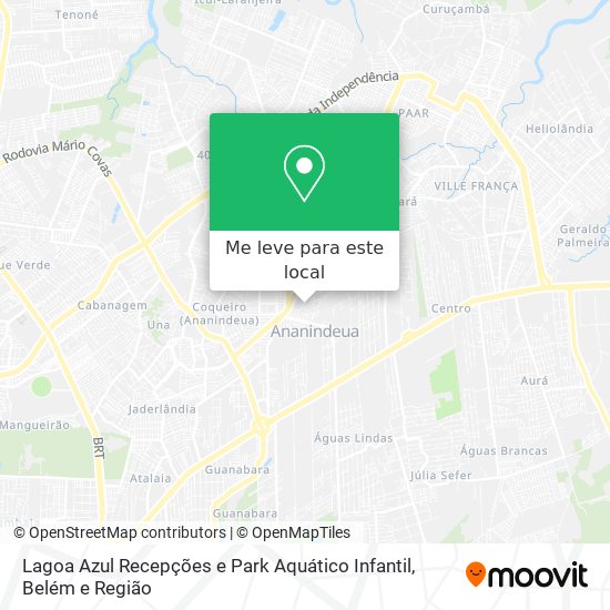 Lagoa Azul Recepções e Park Aquático Infantil mapa