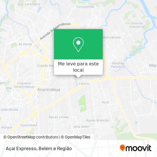 Açaí Expresso mapa