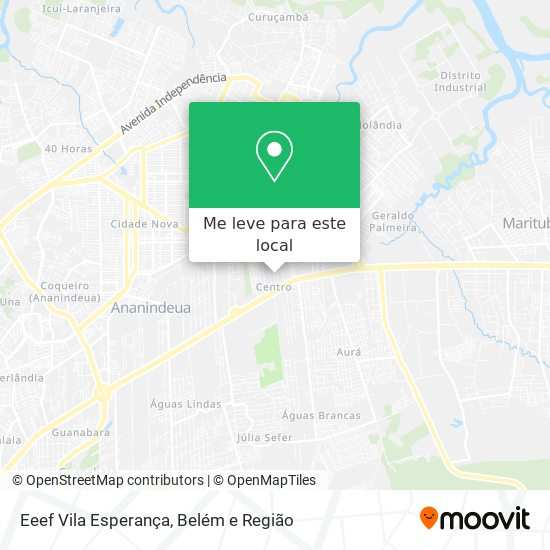 Eeef Vila Esperança mapa