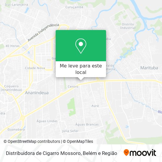 Distribuidora de Cigarro Mossoro mapa